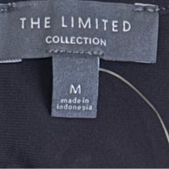 The Limited Black 3/4 Sleeve Top with Back Tie Detail Size Medium - Picture 8 of 9